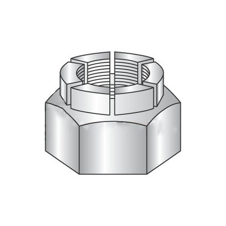 NEWPORT FASTENERS Flexible Top Lock Nut, #10-32, Steel, Plain, 0.085 in Ht NB216101B-1